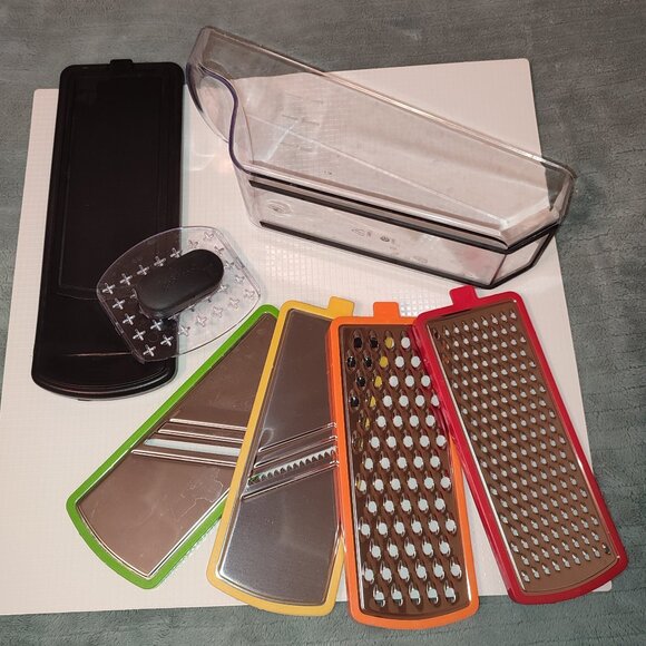 Vegetable Chopper Mandolin Slicer Food Veggie Cheese Grater Cutter Dicer - Picture 1 of 9